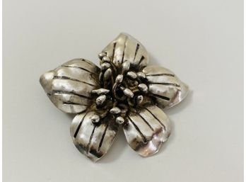 Sterling Silver Brooch By American Silversmith Mary Gage