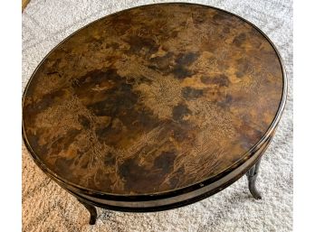 Lillian August Coffee Table With Cool Chinoiserie Design - Originally $1,400