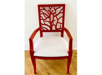 Lillian August Leather Seat Tree Chair