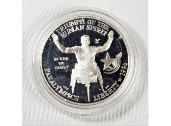 Atlanta 1996 Paralympics Commemorative  Silver Dollar  Coin