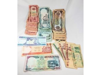 A  GIANT STACK Of Various Afghanistan Paper Money