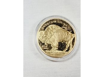 Gold Buffalo Round Replica Coin