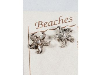 Sterling Silver Starfish Earrings(new)