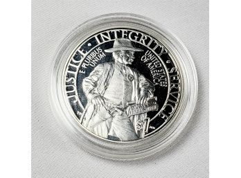 2015 US Marshals Silver Proof Commemorative Dollar  Coin