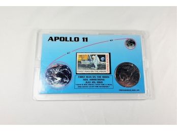 Apollo 11  Coin Stamp Set