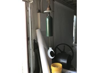 Repurposed Old Oxygen Tank Wind Chime  Gong
