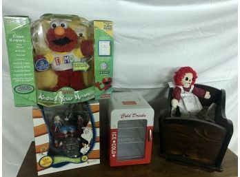 Unique Toy Lot  Including ELMO And RAGGEDY ANN