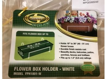 Set Of 8 Brand New SUNJOE  DECO JOE Flower Box Holders