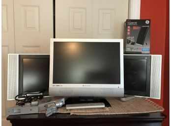 Trio Of TVS And An HD Antenna