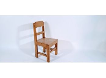 Brown Wood Children's Chair