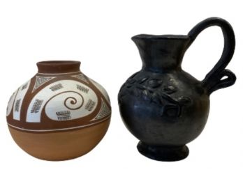 Vase, Pitcher & Covered Pot