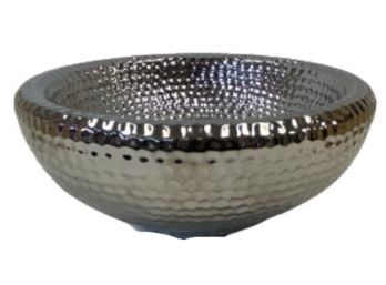 Silver Textured Bowl