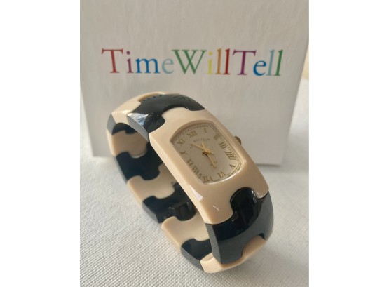 New In Box - Retro Bakelite Style Watch By 'Time Will Tell' -Style A