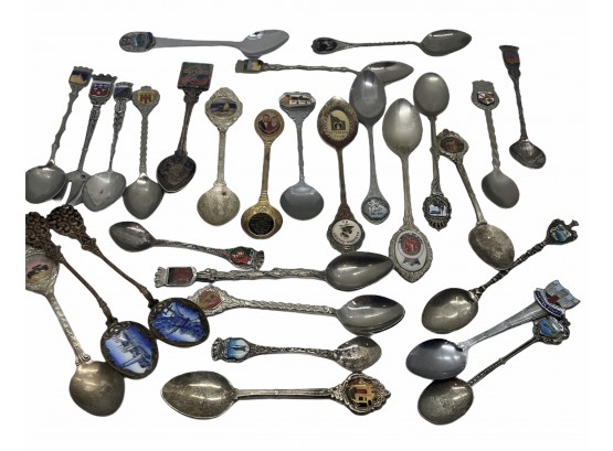 29 Antique & Vintage Souvenir Spoons (Lot B)