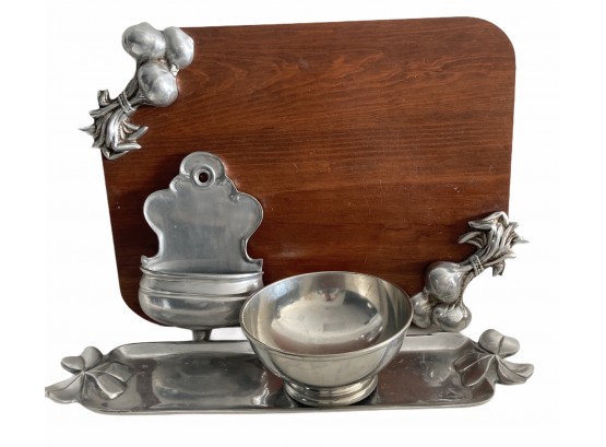 Pewter Serving  Pieces- Everything Shown