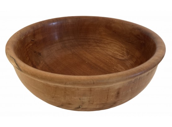 Hand Crafted 10 12' Myrtle Wood Bowl Signed By Peter Mahler