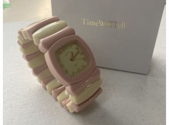 New In Box - Retro Bakelite Style Watch By 'Time Will Tell' -Style K