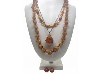 Collection Of Amber Jewelry