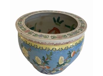 Antique Chinese Porcelain Fish Bowl Jardinere  11' X 14'