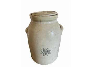 Salt Glaze No.  3 Pottery Jar With Lid 14' X 8'