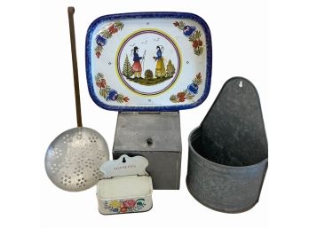 Vintage French Tin Lot