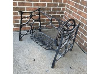 Antique Low Cast Iron Sewing Machine Base- Perfect For A Side Table 24' 14' X 21'