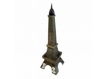 Vintage Eiffel Tower Musical Decanter- Glass Decanter Inside