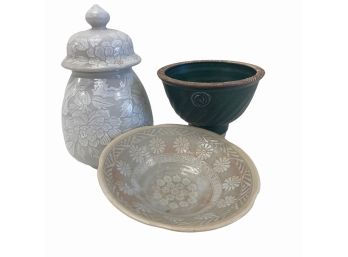 Trio Of  Fine Japanese Ceramics