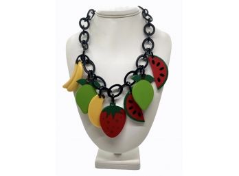 Vintage Fruit Salad Necklace