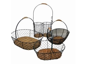 Great Selection Of French Wire And Wicker Baskets