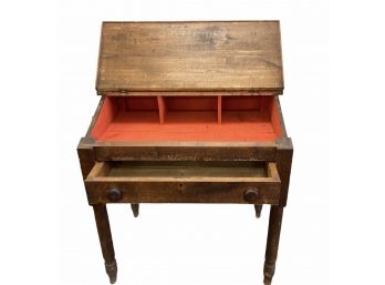 Antique Primitive Pine Slant Top Desk 33' X 24' X 35'