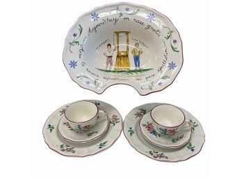 St Clement French Bicentennial Bowl With KG Lunevile Dessert Set