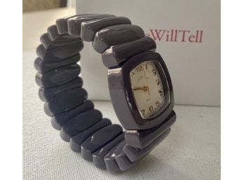 New In Box - Retro Bakelite Style Watch By 'Time Will Tell' -Style J
