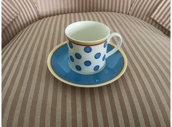 Villeroy And Boch Cup/Mug And Saucer In Twist Anna Pattern