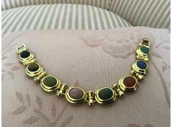 Gold Tone Scarab-styled Bracelet