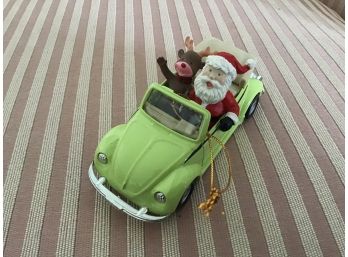 Maisto VW 1303 Cabriolet With Santa And Rudolph Ornament - Lot #1