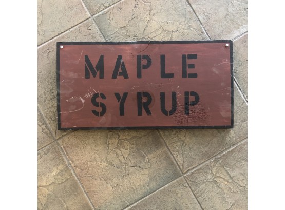 Maple Syrup Pine Board Sign