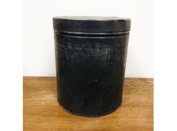 Small Metal Canister With Lid