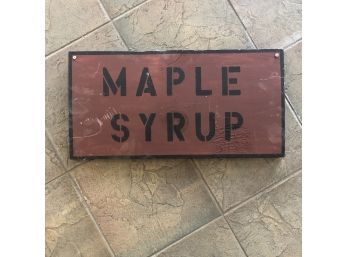 Maple Syrup Pine Board Sign
