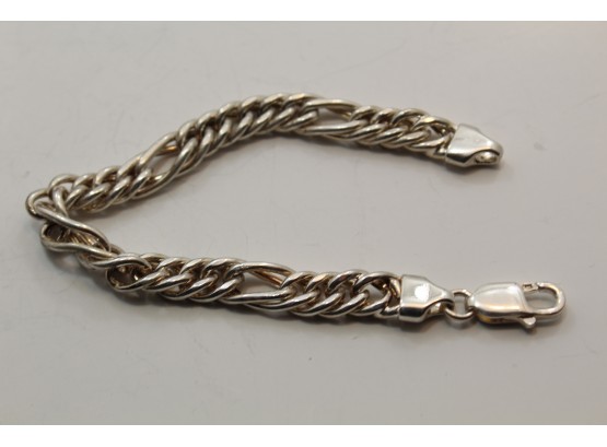Sterling Silver Solid Link Bracelet