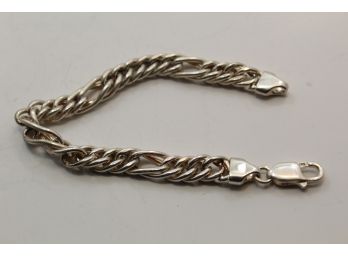 Sterling Silver Solid Link Bracelet
