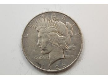 1926 D Silver Peace Dollar Dh