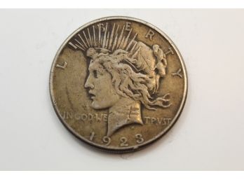 1923 S Silver Peace Dollar Dh
