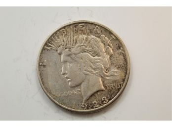 1923 S Silver Peace Dollar Dh