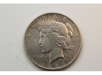 1926 S Silver Peace Dollar Dh