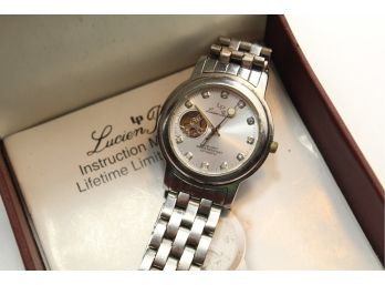 Lucian Picard Skeleton Back Mens Watch Dh