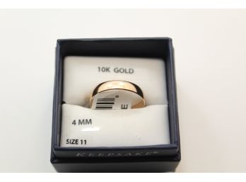 10k Rose Gold Band Ring Size 11 Sc