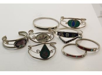 Group Of Alpaca Nickel Silver Bracelets