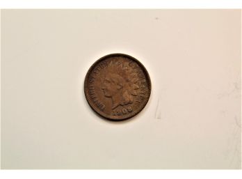 1908 Indian Head Penny One Cent Dh