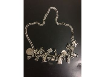 Sterling Charm Necklace 25 Sterling Charms